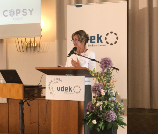 Prof. Dr. Ulrike Ravens-Sieberer vom UKE sprach zum Thema „Herausforderung seelische Gesundheit: Was kann Prävention in schwierigen Zeiten leisten?“